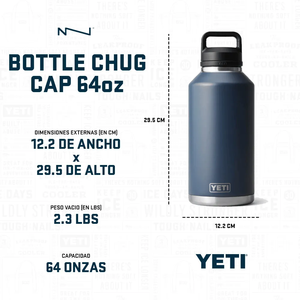 Rambler 64oz Chug Cap White Yeti Brand Thermos 21071080010