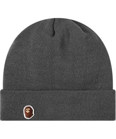 Ape Head One Point New Era Knit Cap for Men by A Bathing Ape