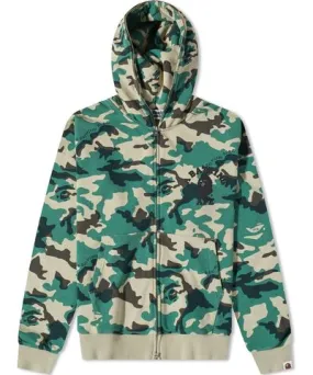 A Bathing Ape Men's Woodland Camo Loose Fit Full Zip Hoody