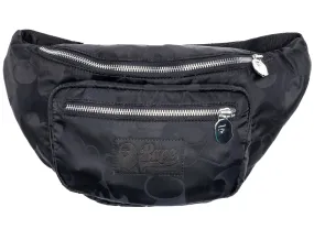 Black A Bathing Ape Tonal Solid Camo Waist Bag