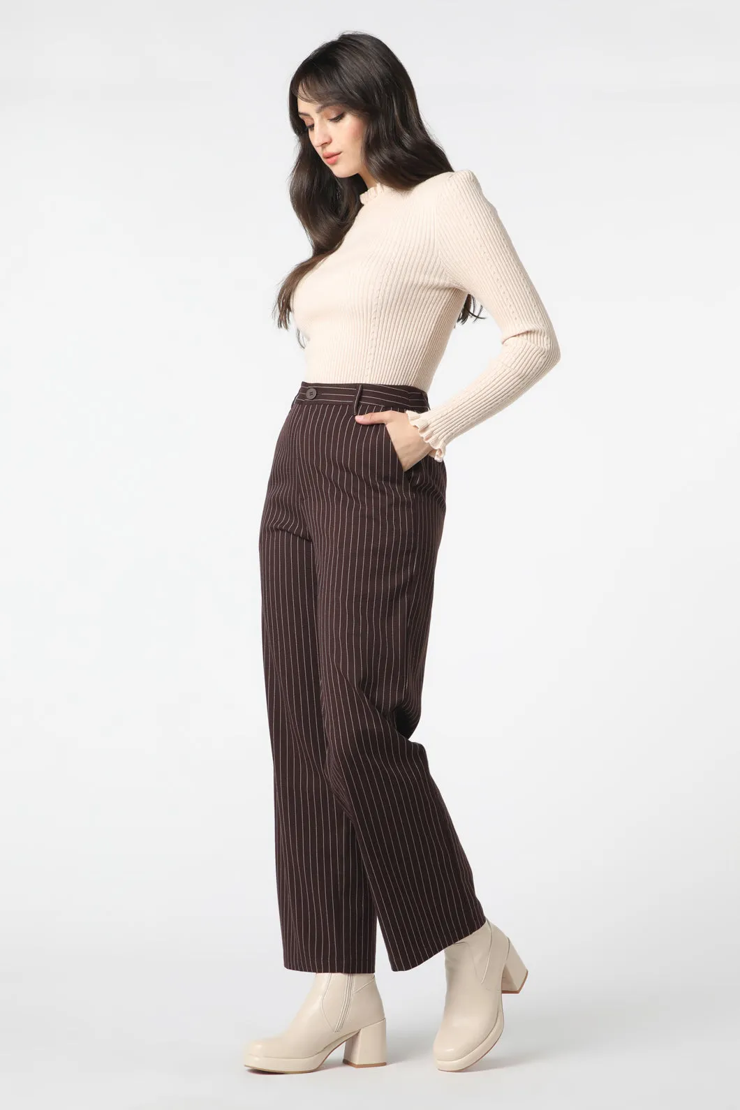 Pinstripe Abigail Pant