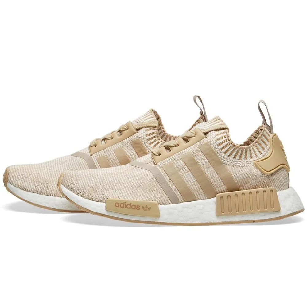 Adidas NMD R1 Primeknit Glitch Camo Linen Khaki Off White