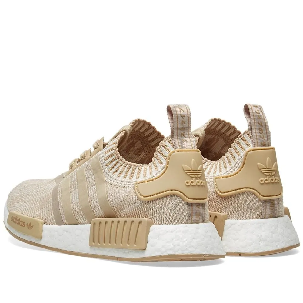 Adidas NMD R1 Primeknit Glitch Camo Linen Khaki Off White