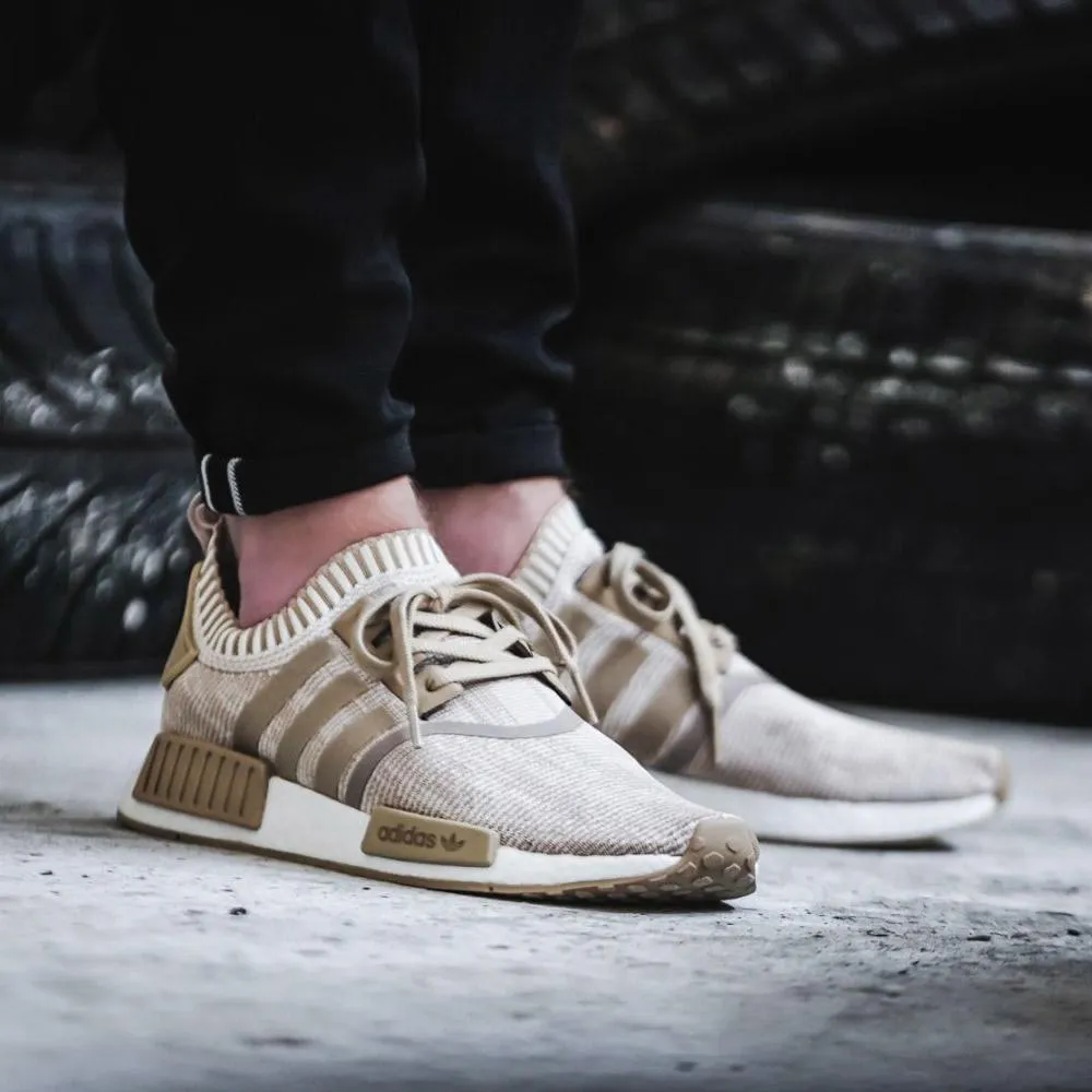 Adidas NMD R1 Primeknit Glitch Camo Linen Khaki Off White