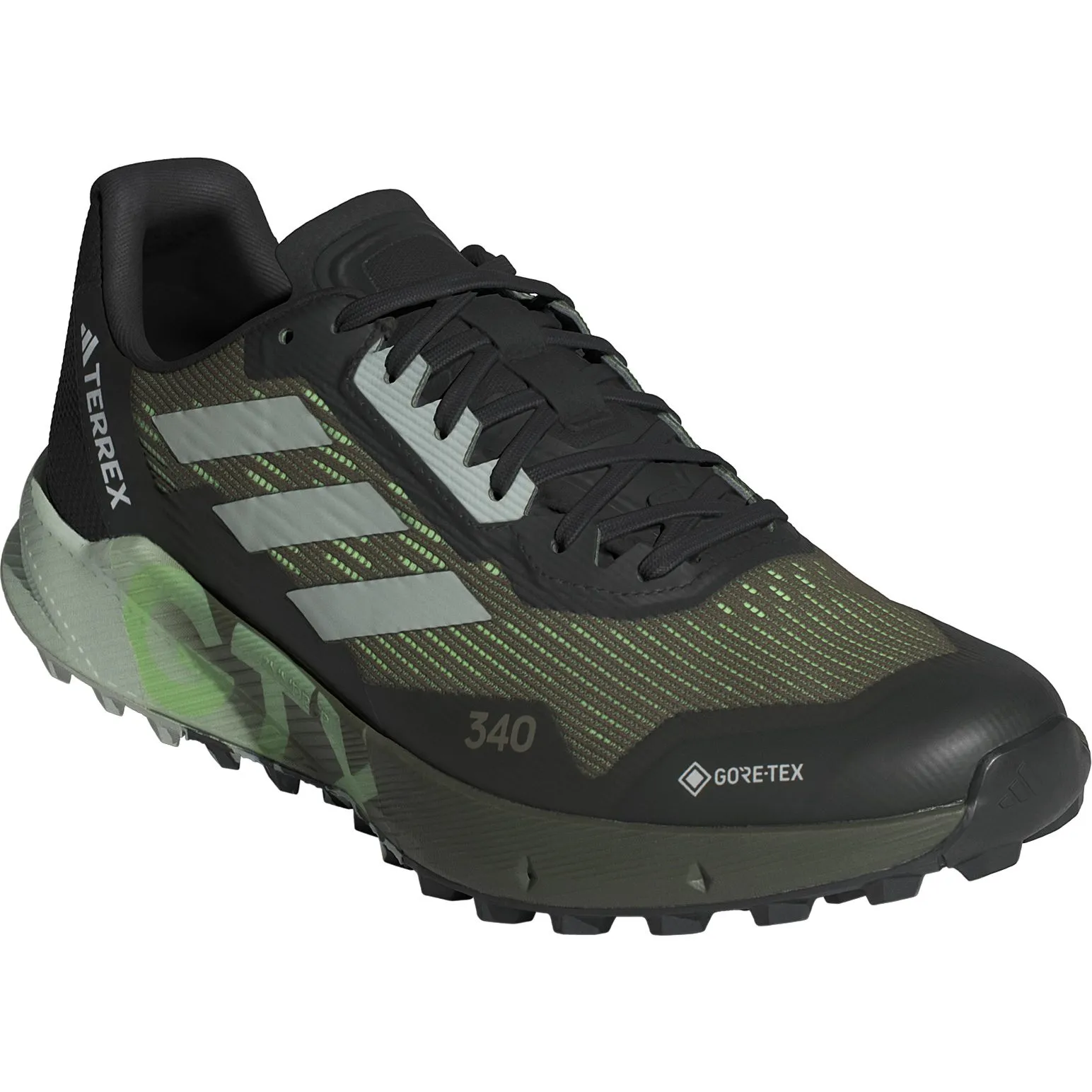 Olive Strata Terrex Agravic Flow GORE-TEX 2.0 Trailrunning Shoes for Men by adidas TERREX