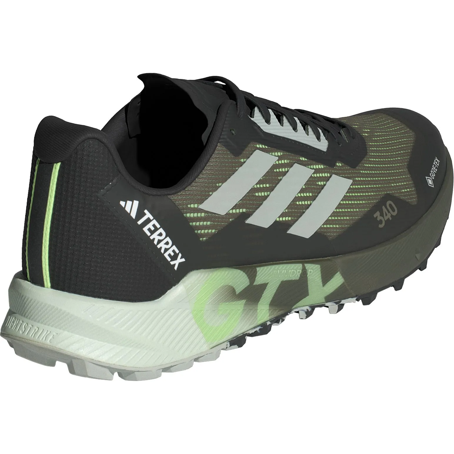 Olive Strata Terrex Agravic Flow GORE-TEX 2.0 Trailrunning Shoes for Men by adidas TERREX