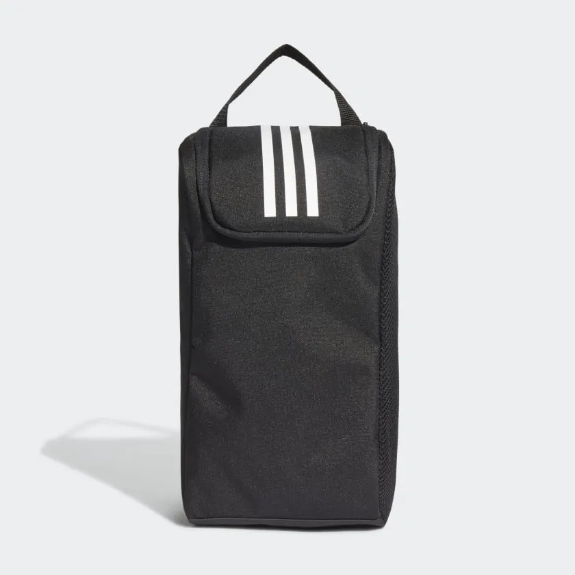 Black and White Adidas Tiro Shoe Bag with Primegreen Technology