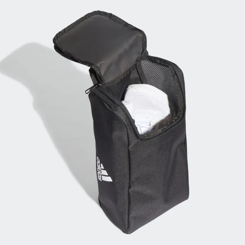 Black and White Adidas Tiro Shoe Bag with Primegreen Technology