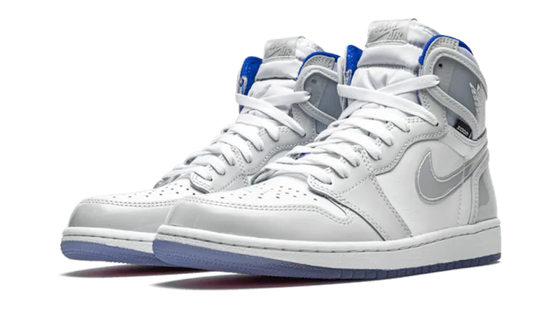 Air Jordan 1 White Racer Blue High Zoom