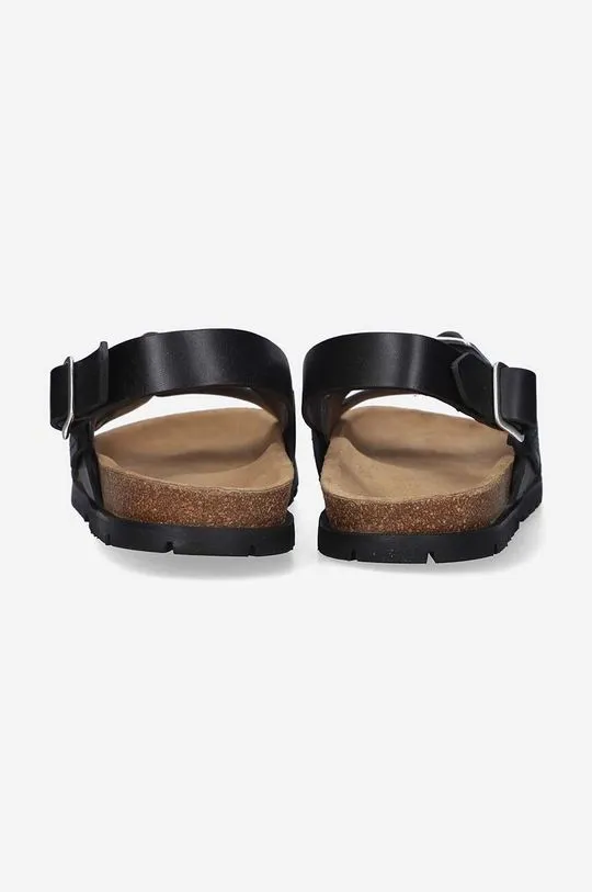 A.P.C. Men's Black Leather Sandals