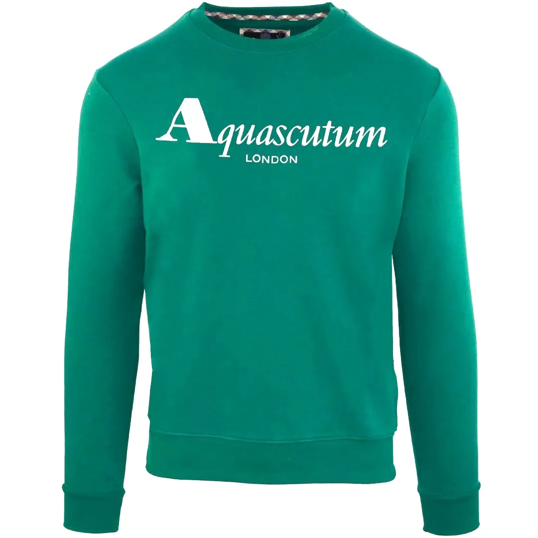 Aquascutum Men's Green Sweater - FGIA31 32