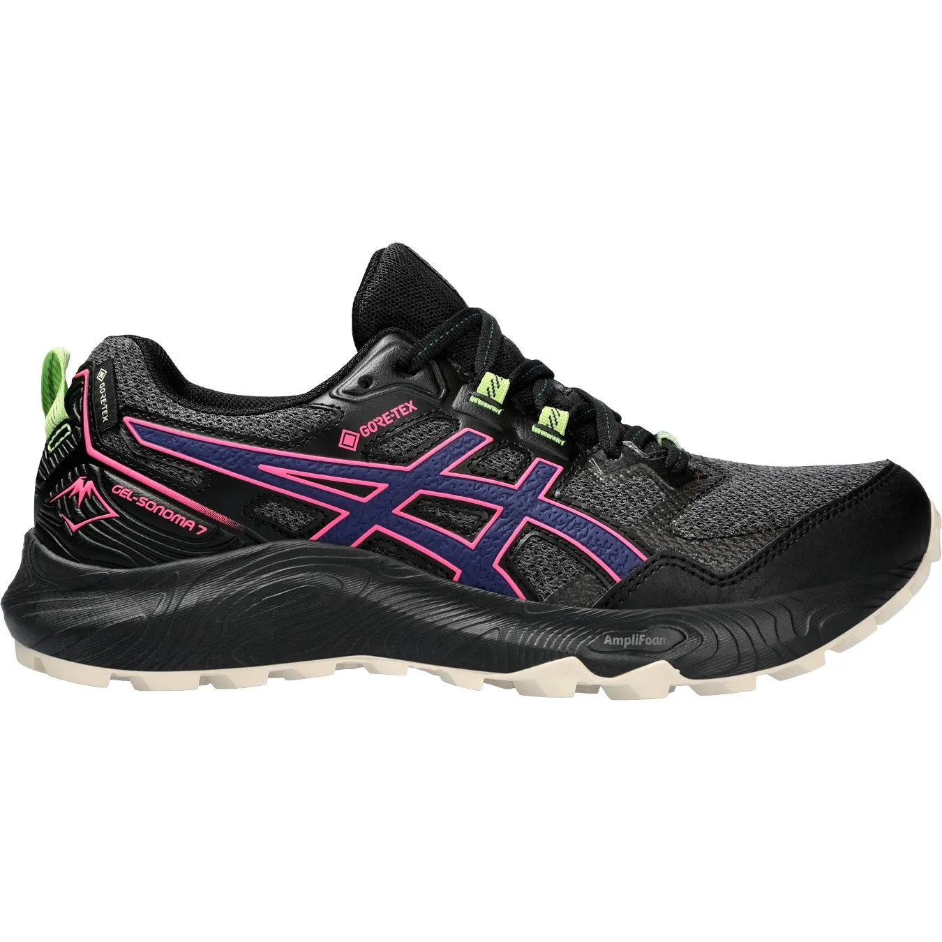 Graphite Grey Gel-Sonoma 7 GORE-TEX Trailrunning Shoes for Women by ASICS