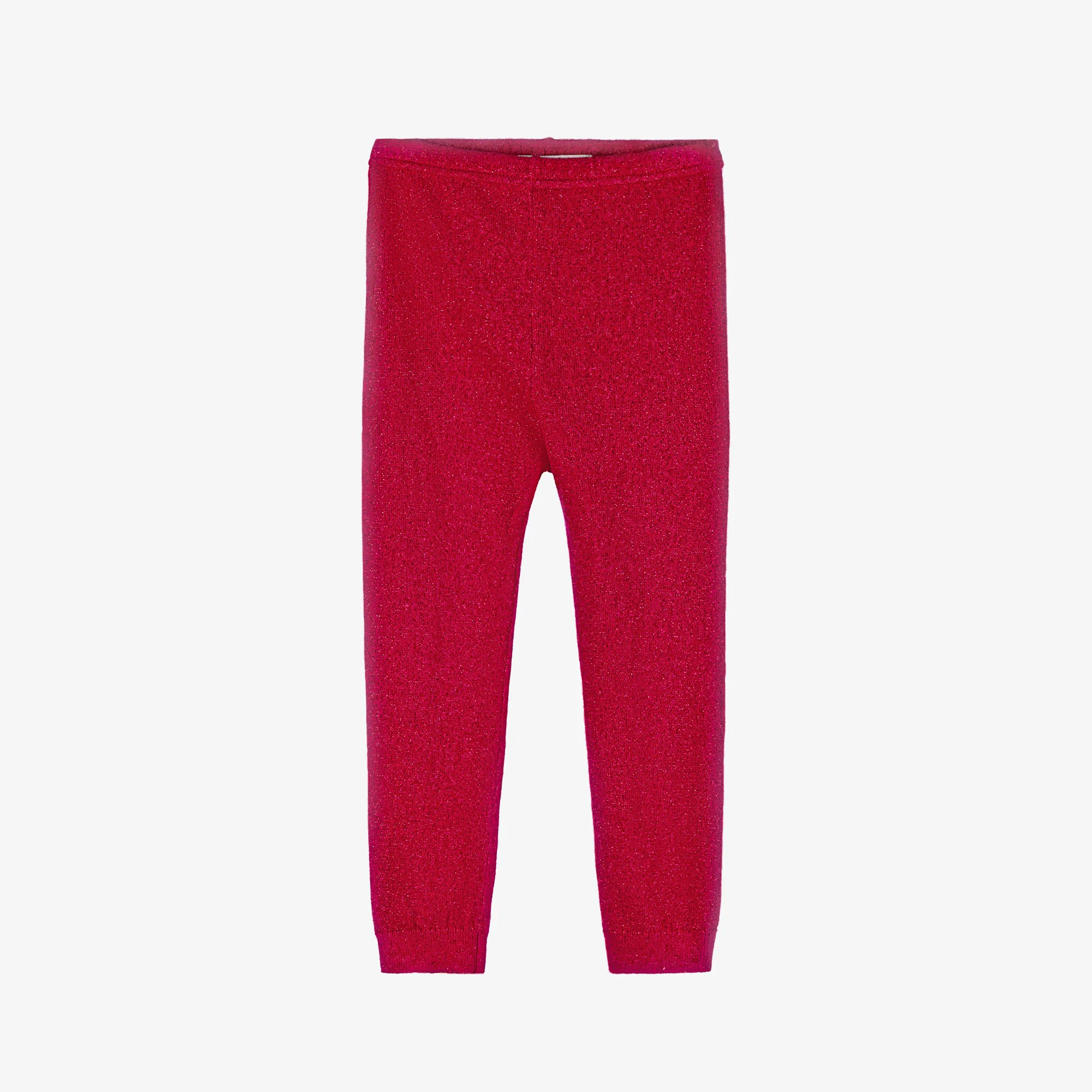 Red Lurex Leggings for Baby Girls