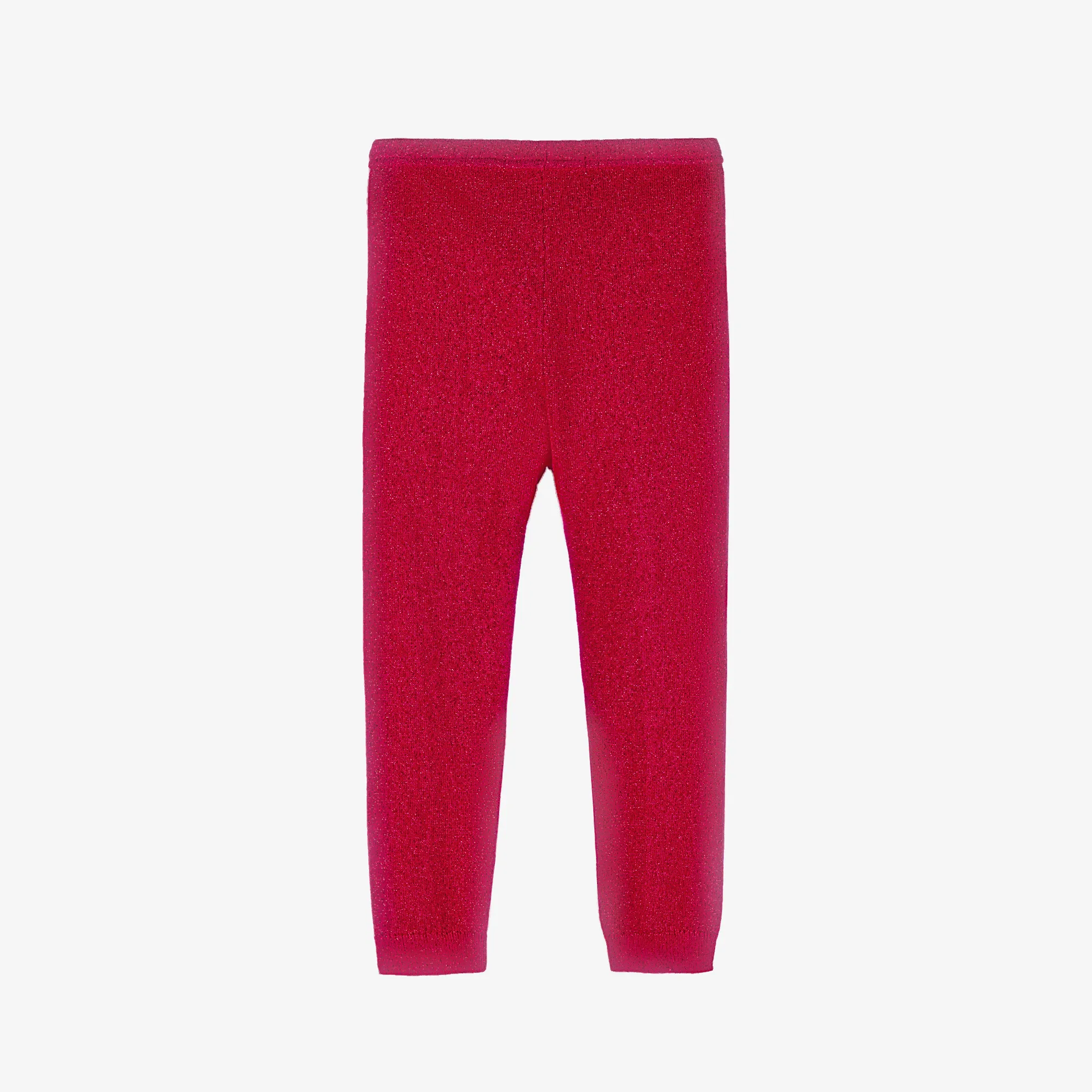 Red Lurex Leggings for Baby Girls