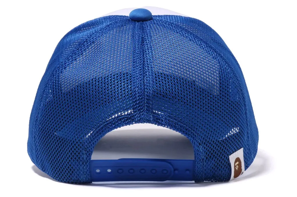 BAPE Blue Color Camo College Mesh Cap