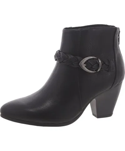 Baretraps LEDELL Womens Faux Leather Buckle Ankle Boots