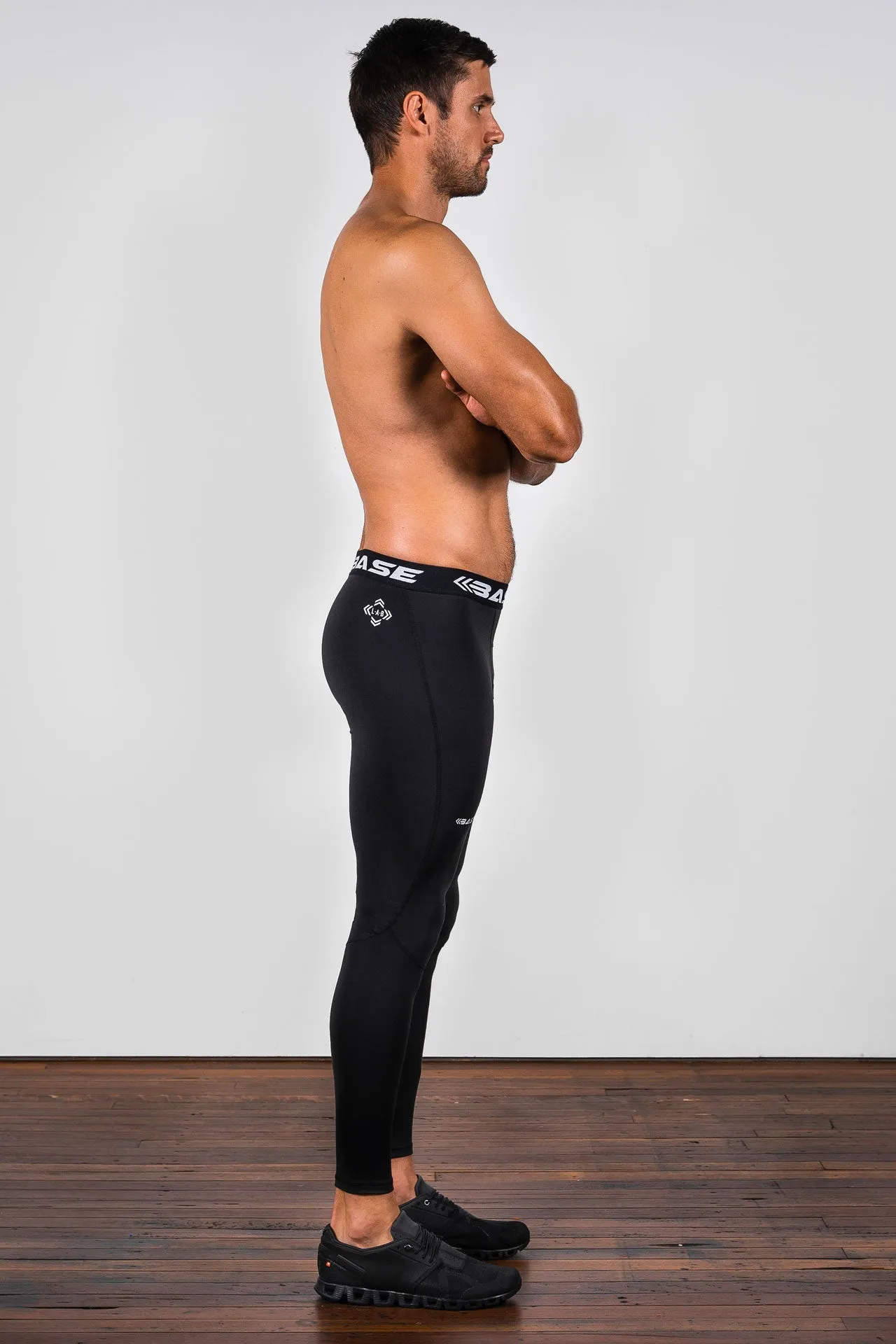 BASE Men's Recovery Compression Tights - Black