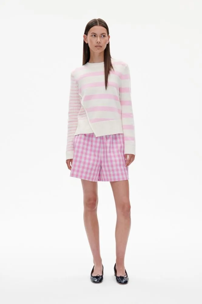 Baum Und Pferdgarten Nannett Shorts - Pink Copenhagen Check: Size 36 (UK 10)