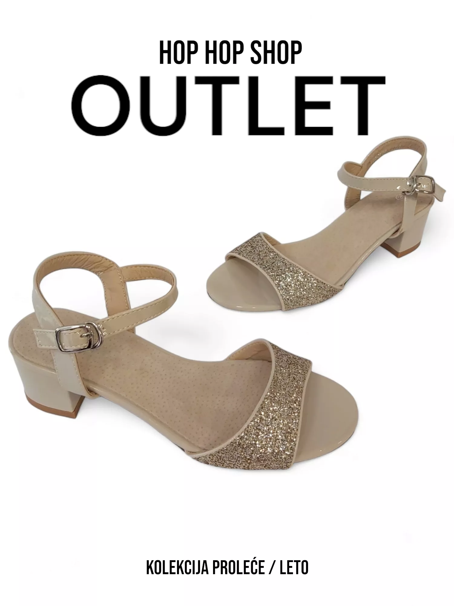 Beige Women's Sandals: LS80830