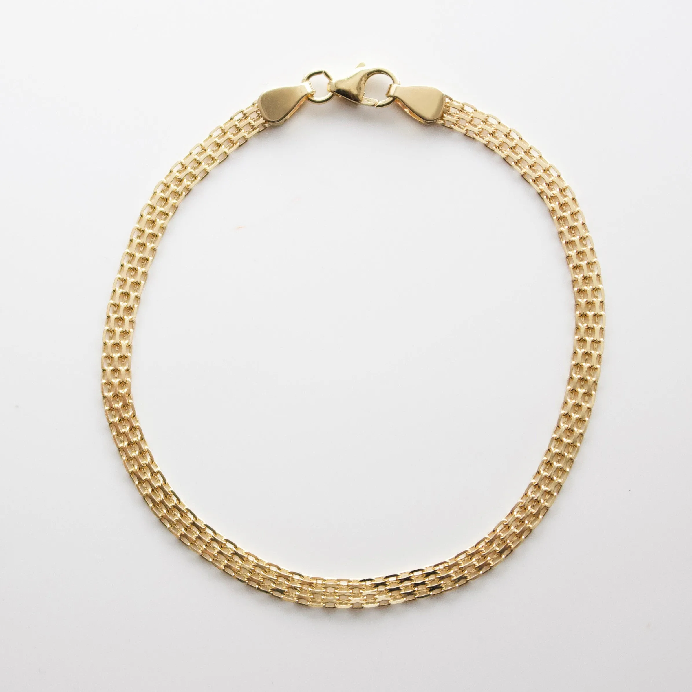 Bismark Chain Bracelet with Braided Design