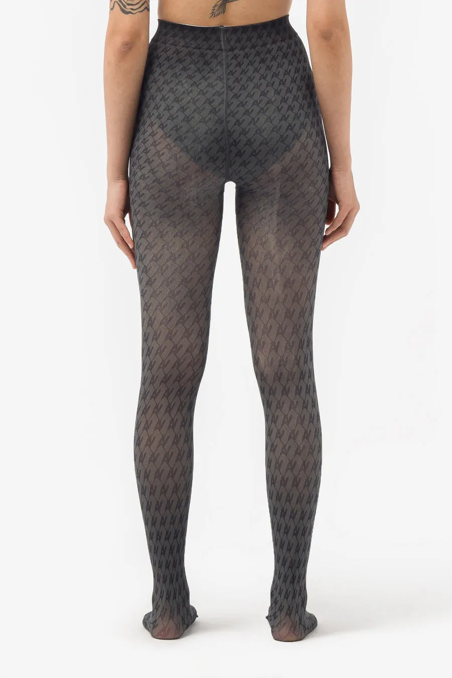 Black AVAVAV Pattern Tights - Shop Now