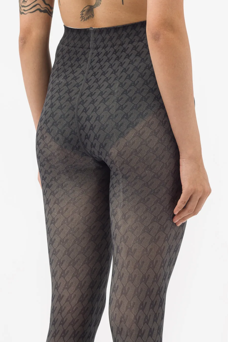 Black AVAVAV Pattern Tights - Shop Now