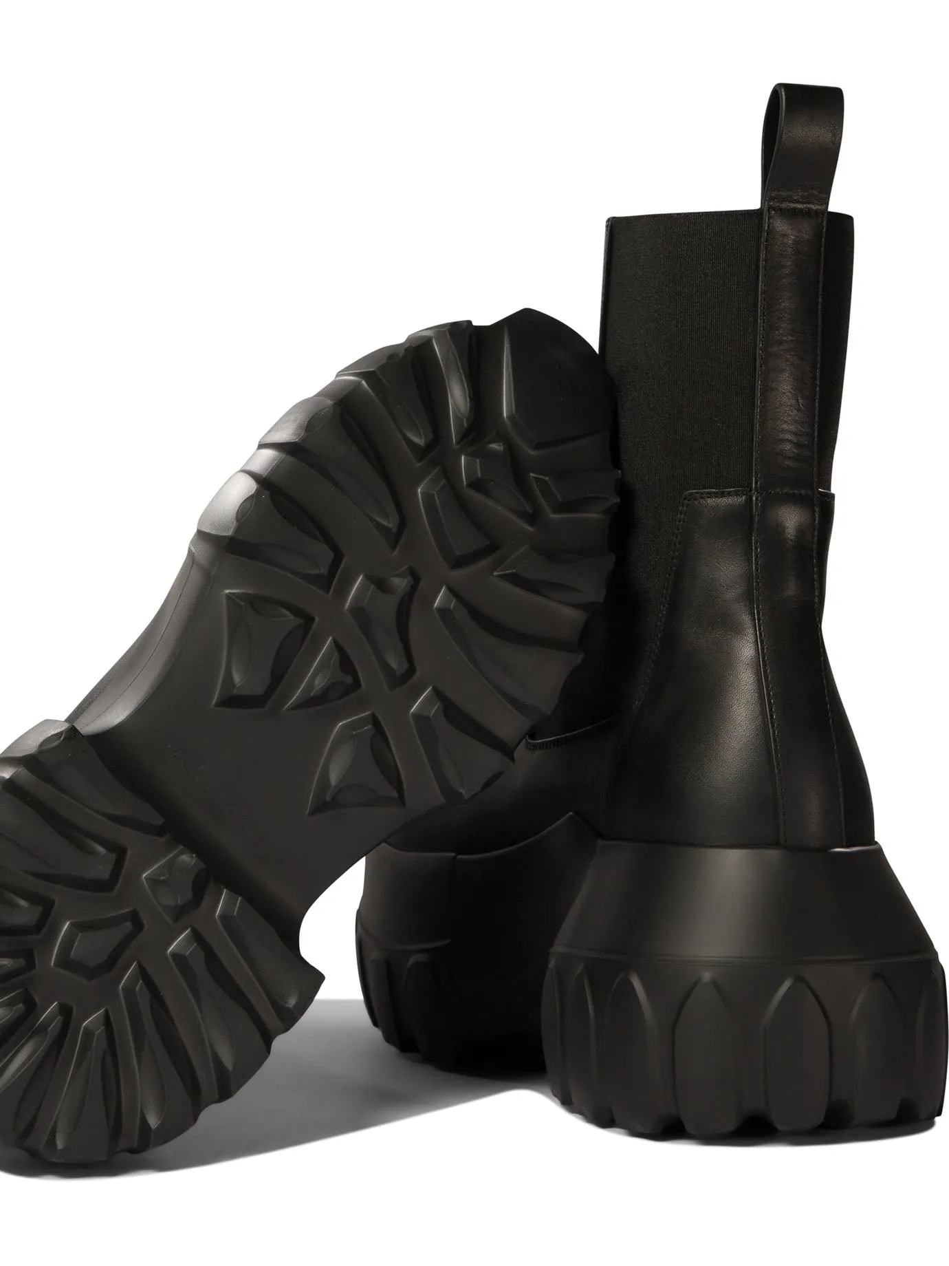 Black Beatle Mega Tractor Ankle Boots