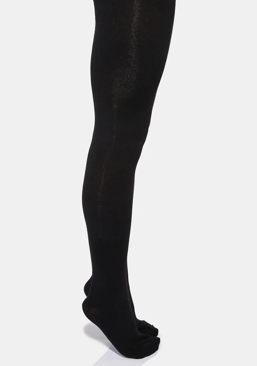 Black Flat Knit Sweater Tights: Find the Best Deals Online