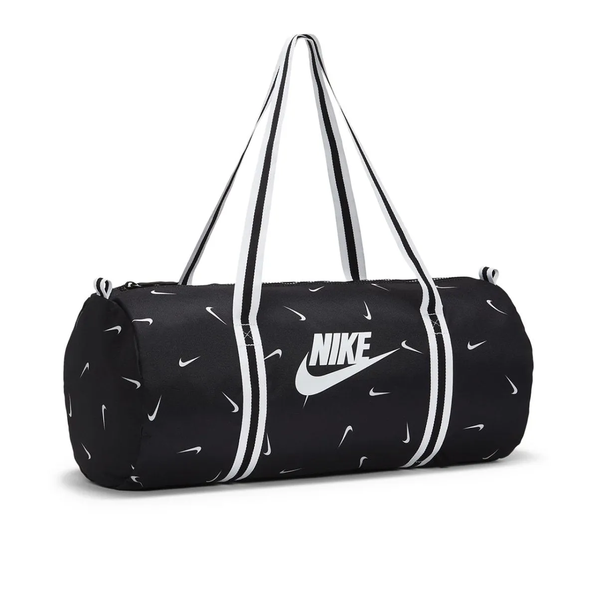 Black White Nike Heritage Duffle Bag