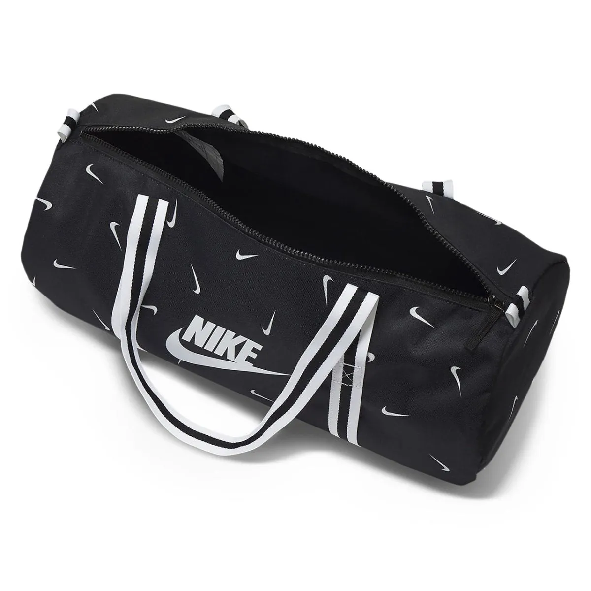 Black White Nike Heritage Duffle Bag