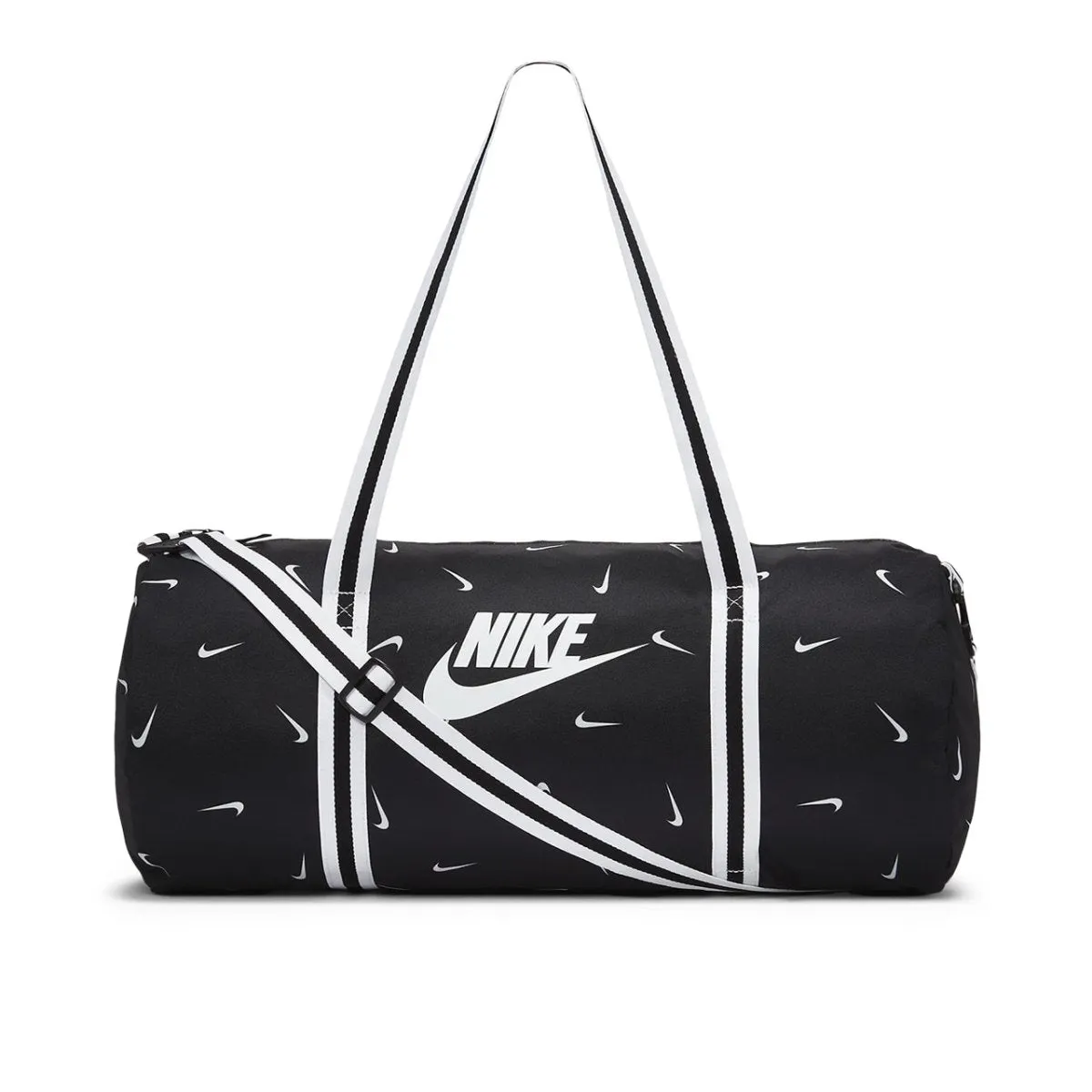 Black White Nike Heritage Duffle Bag