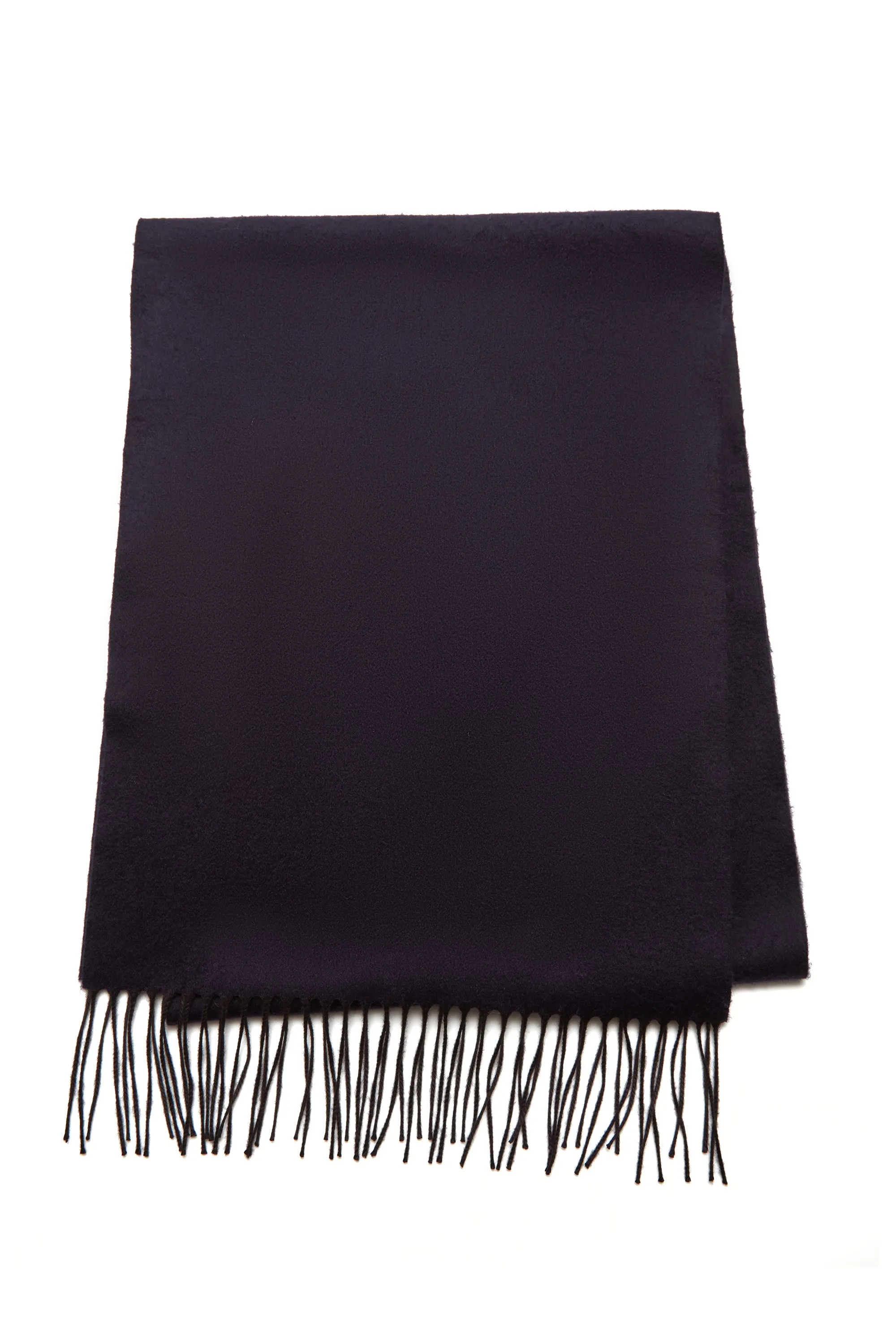 Dark Navy Silk Cashmere Blaine Scarf