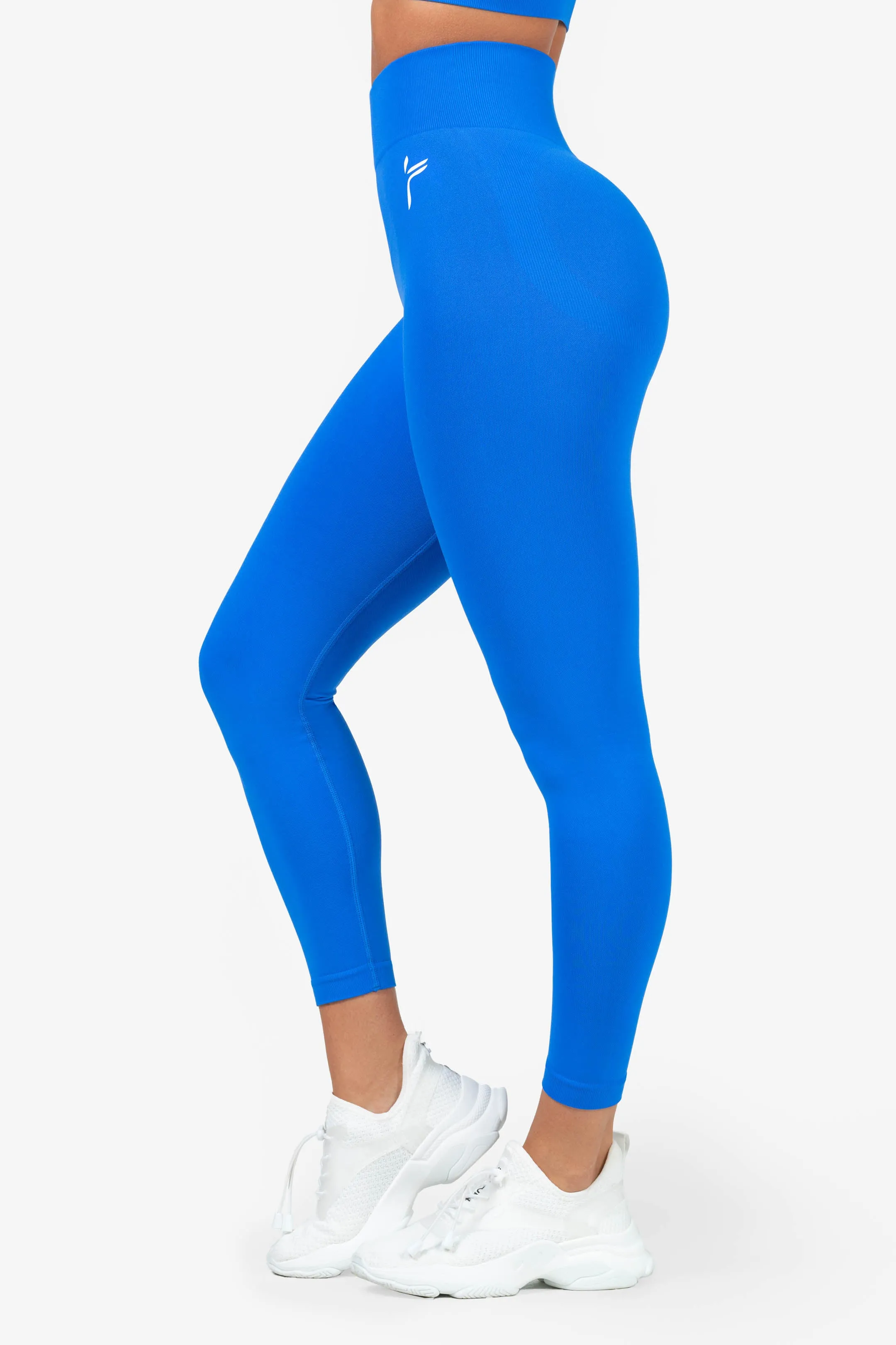 Blue Leggings: Lunge Scrunch Leggings