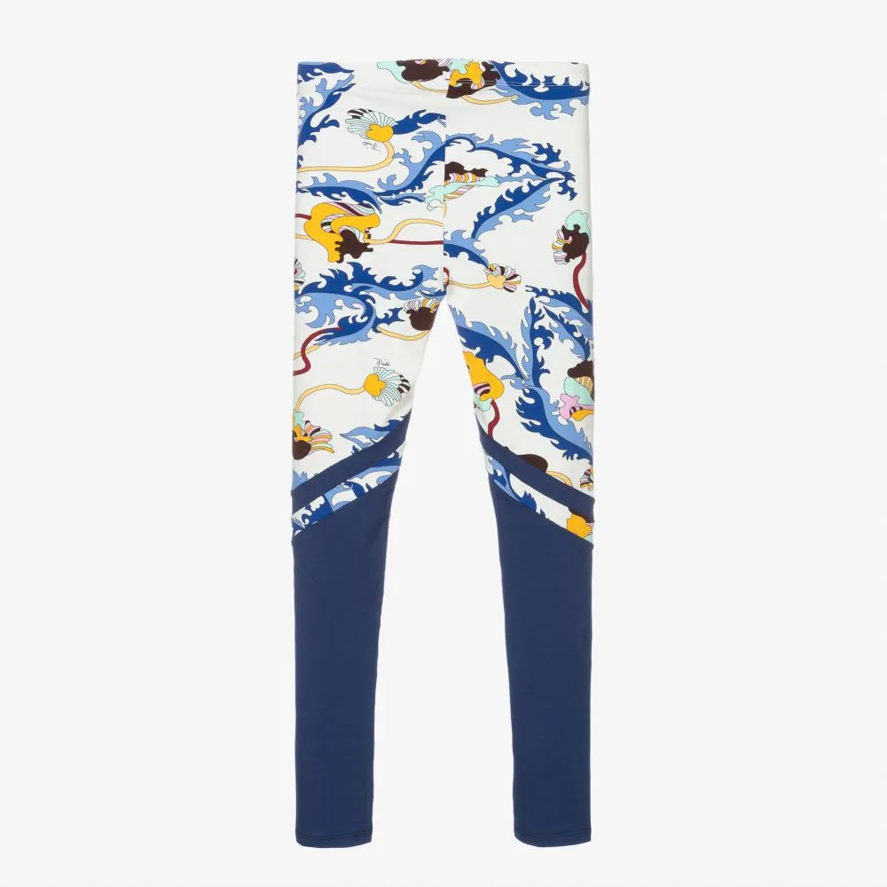 Blue Teen Activewear Leggings