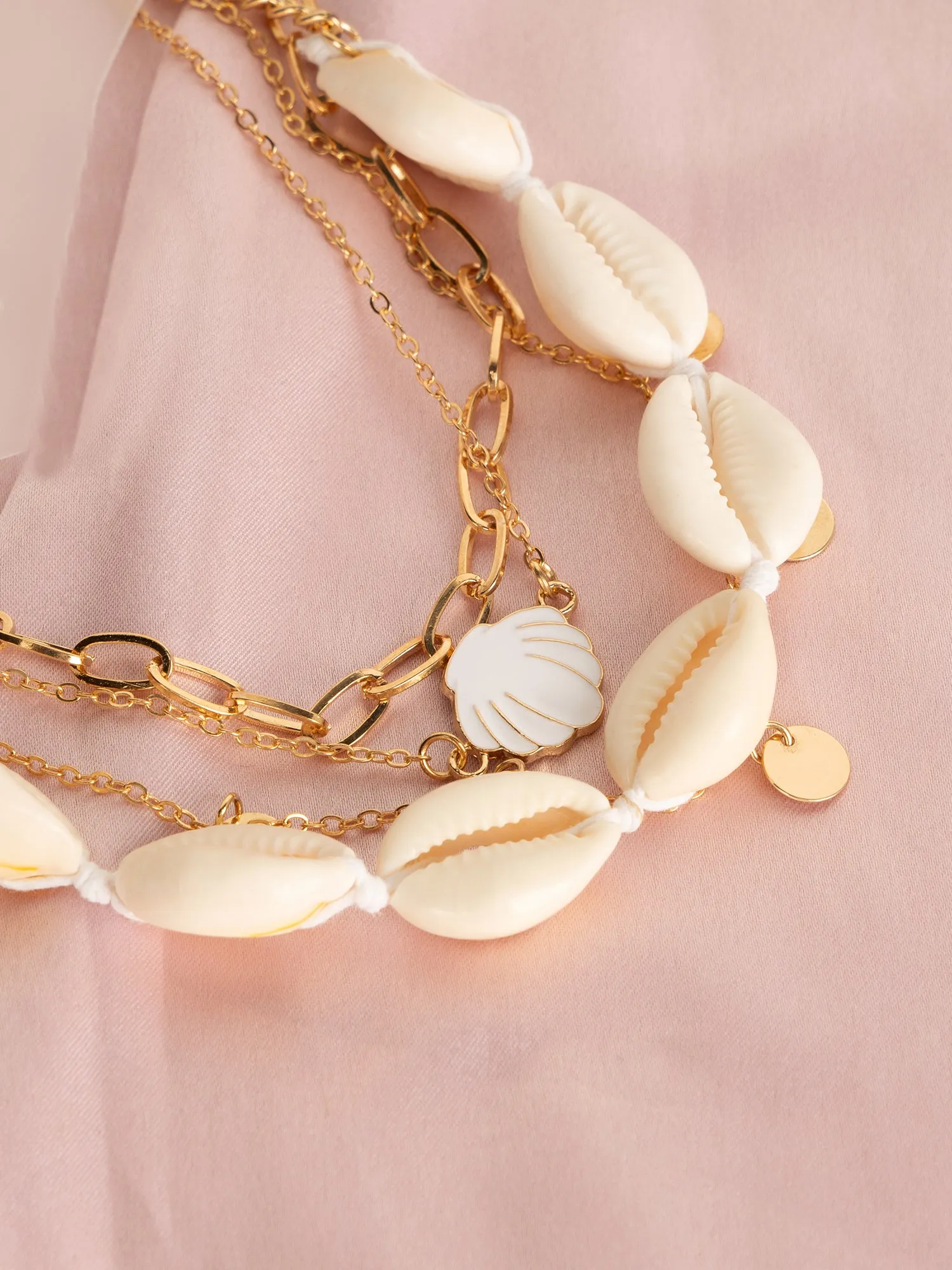 Bohemian Layered Shell Necklace