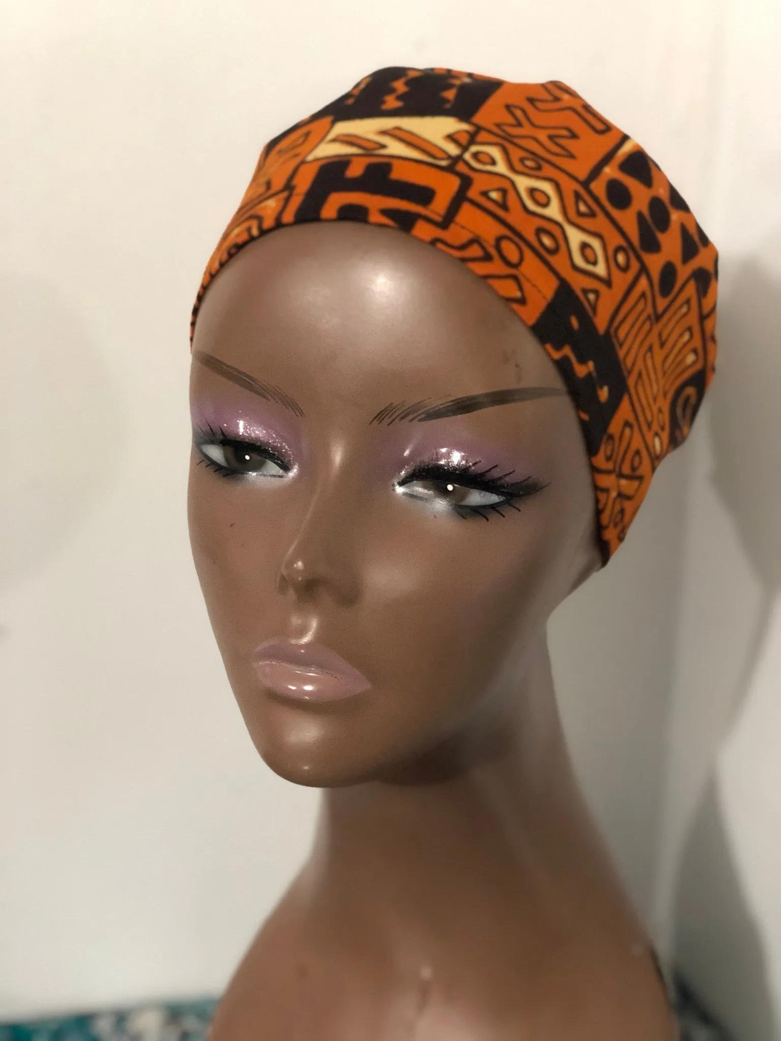 Brown & Black Tribe Surgical Scrub Hat