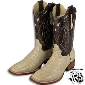 CAIMAN BELLY WESTERN BOOTS SQUARE TOE ORIX