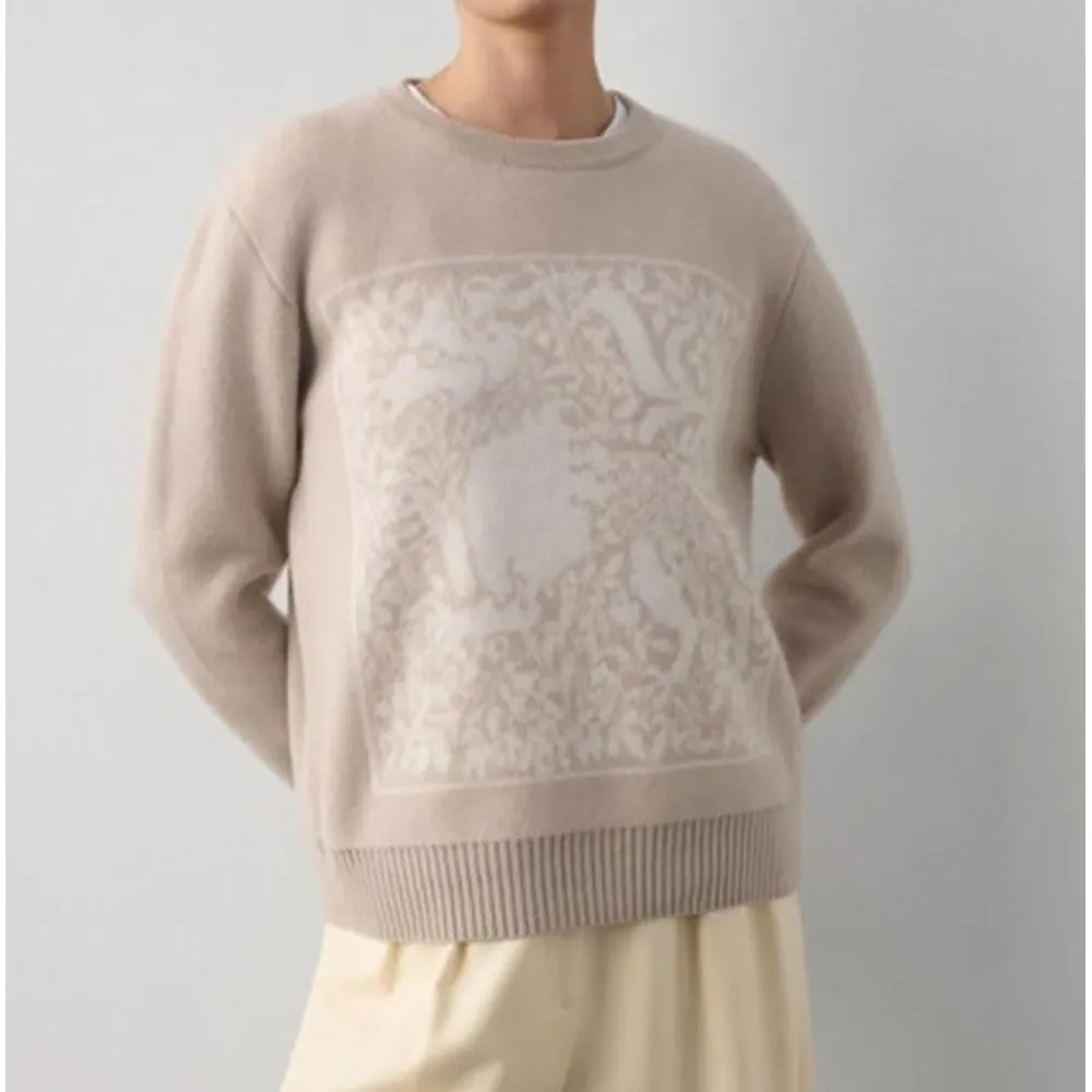 Cashmere Dragon Tapestry Crewneck