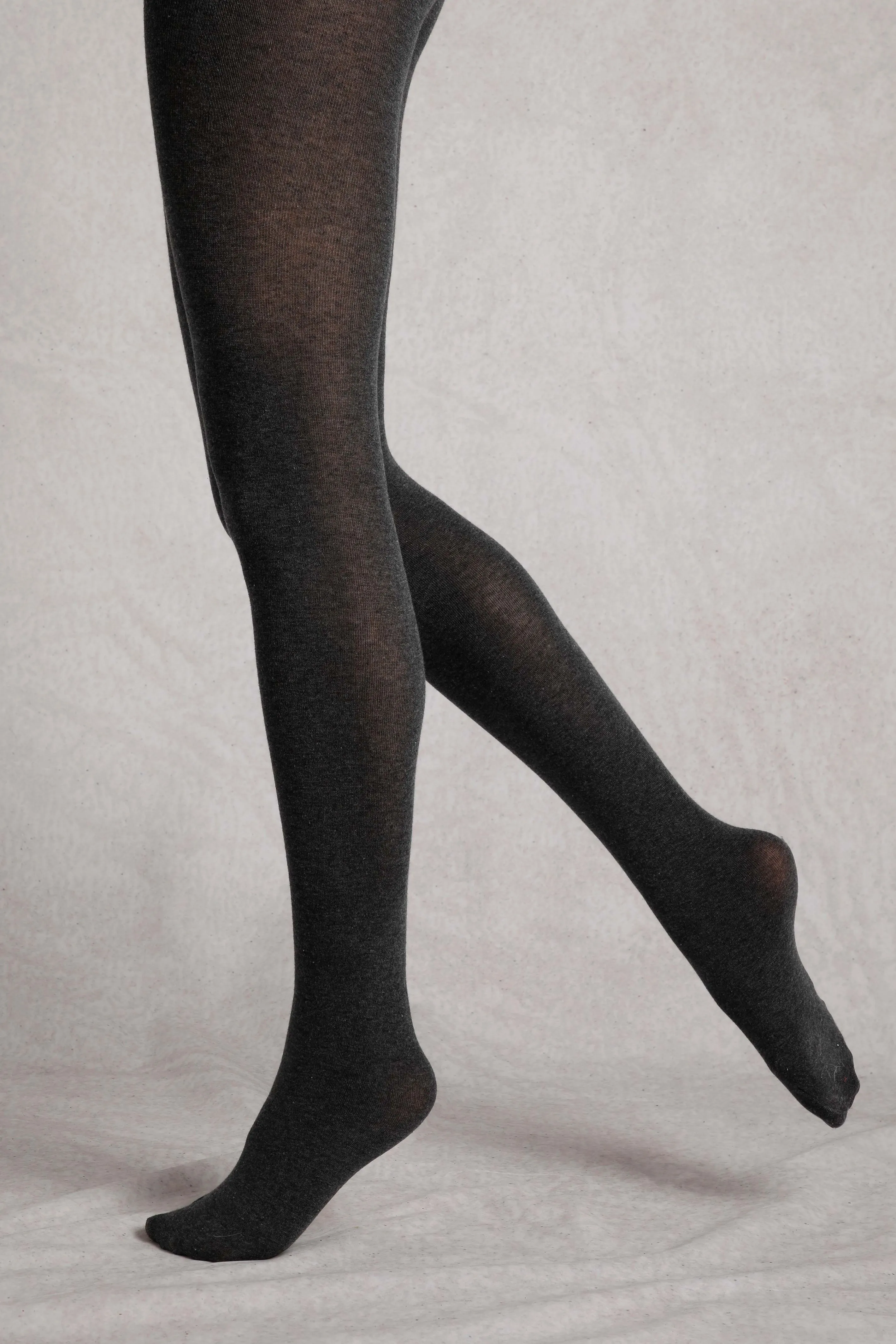 Charcoal Marl Plain Tights