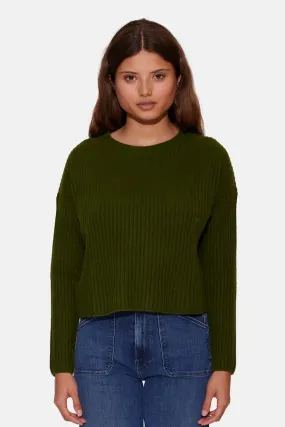 Chase Crop Sweater in Cactus