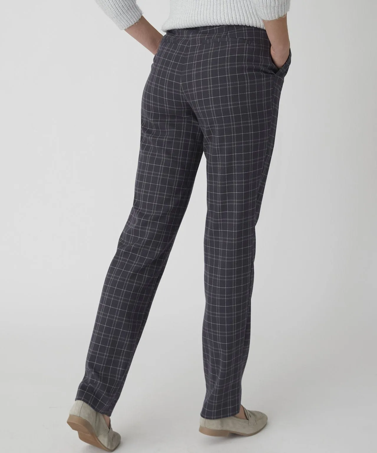 Check Flannel Trousers for Sale