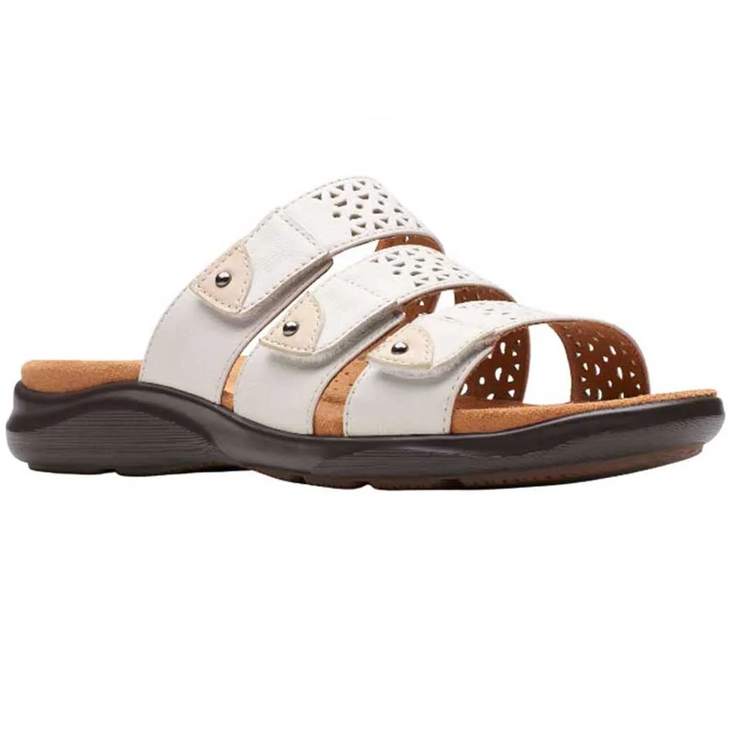 White Clarks Kitly Walk Sandals (Women's)