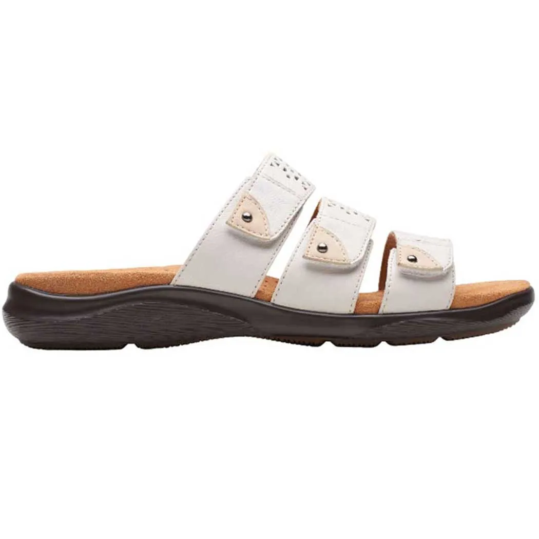 White Clarks Kitly Walk Sandals (Women's)