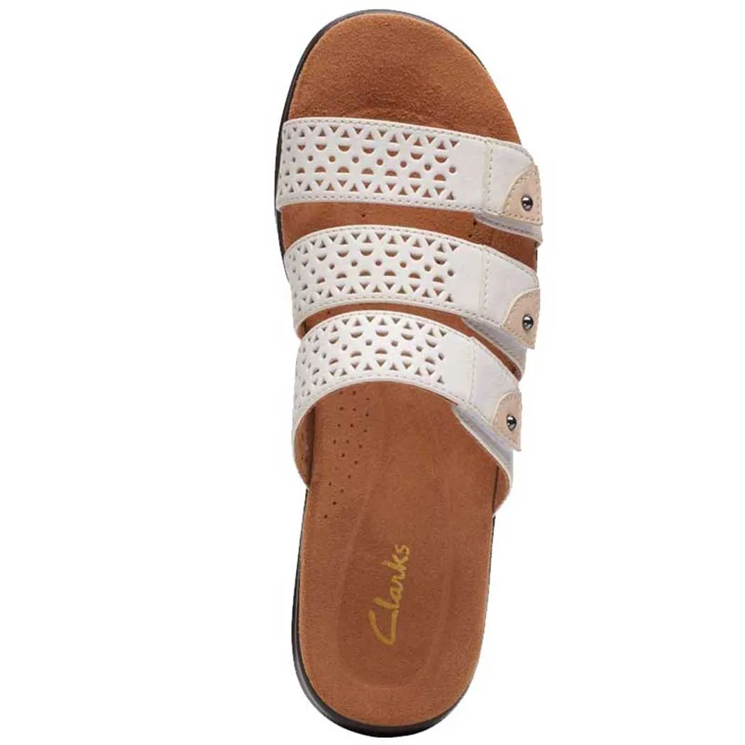 White Clarks Kitly Walk Sandals (Women's)