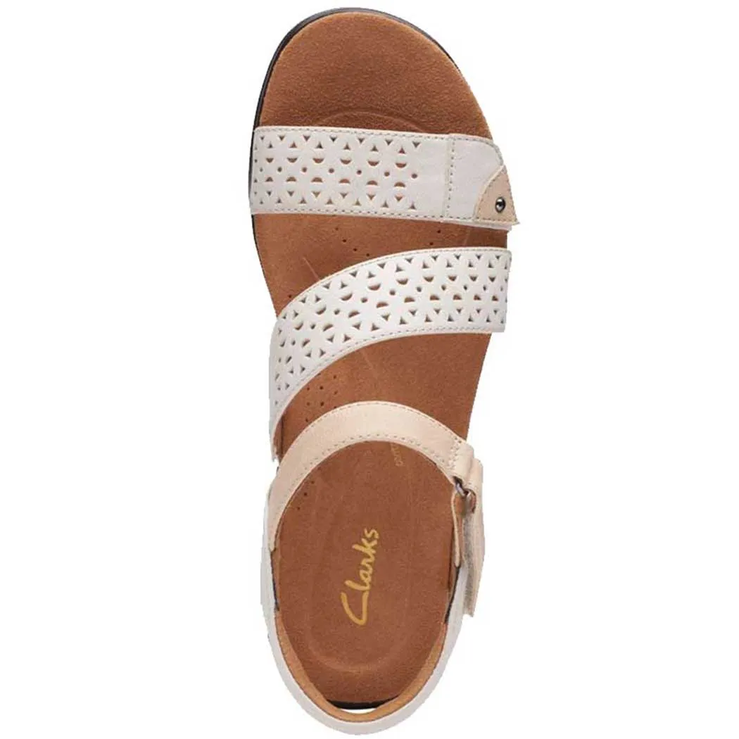 White Clarks Kitly Way Sandals (Women's)