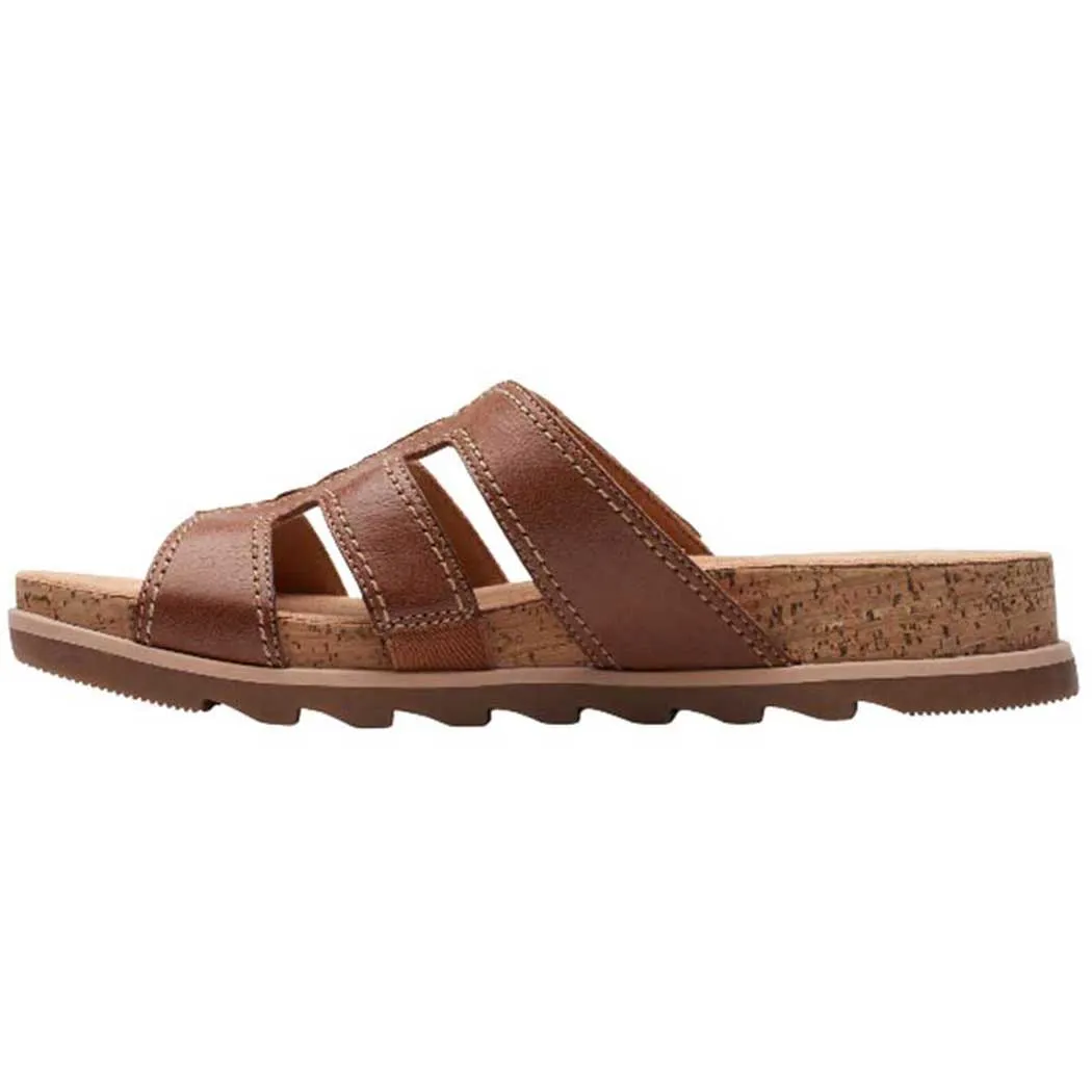 Tan Clarks Yacht Coral Sandals (Women's)