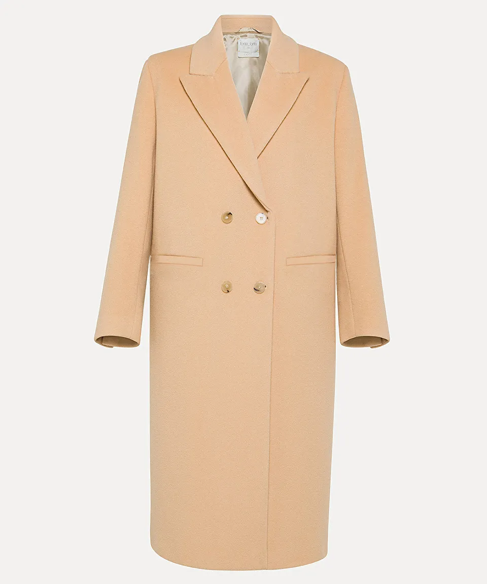 cashmere velour blend coat.