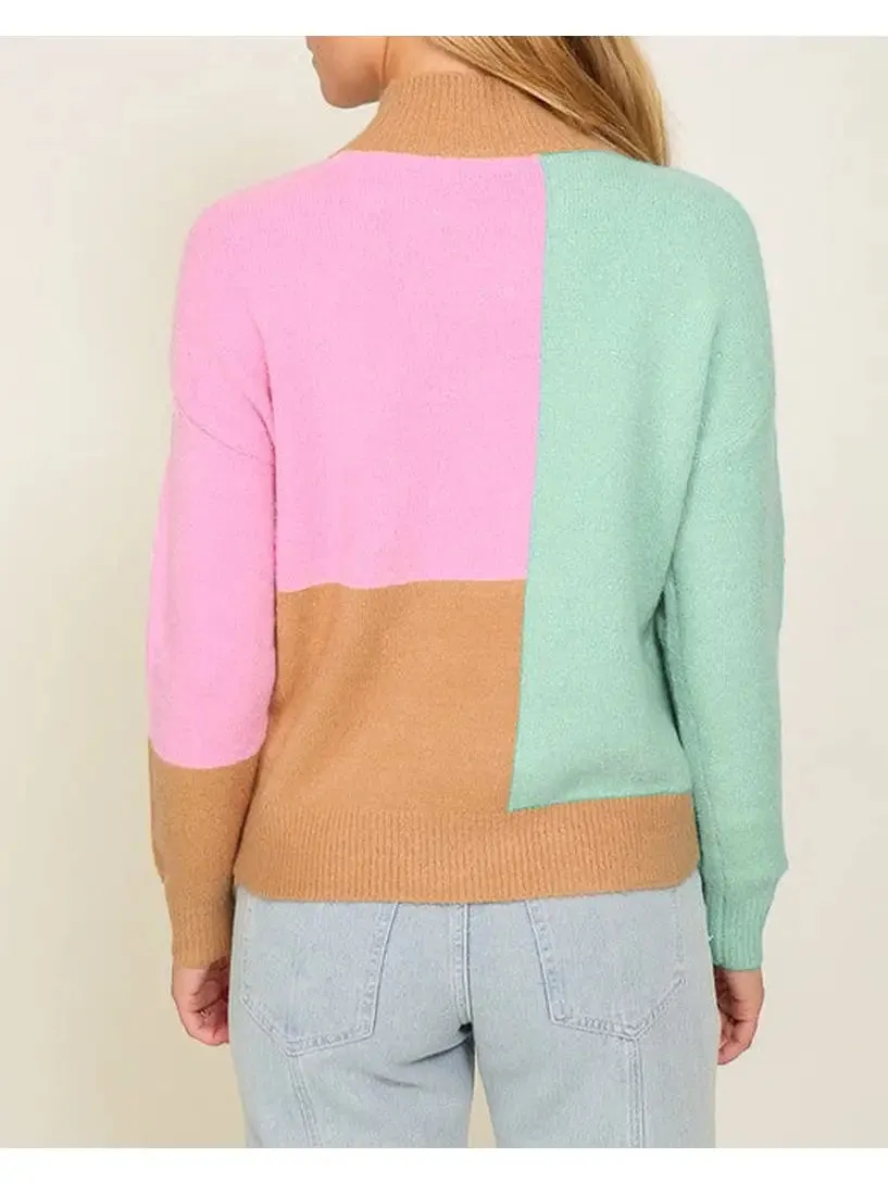 Color Block Life Pullover