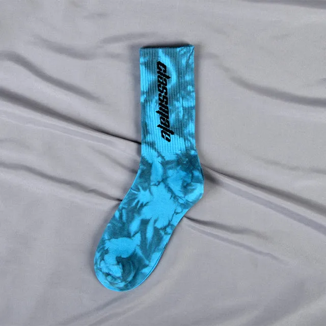 Colorful Letter Socks | Tie Dye Skateboard Fashion Socks