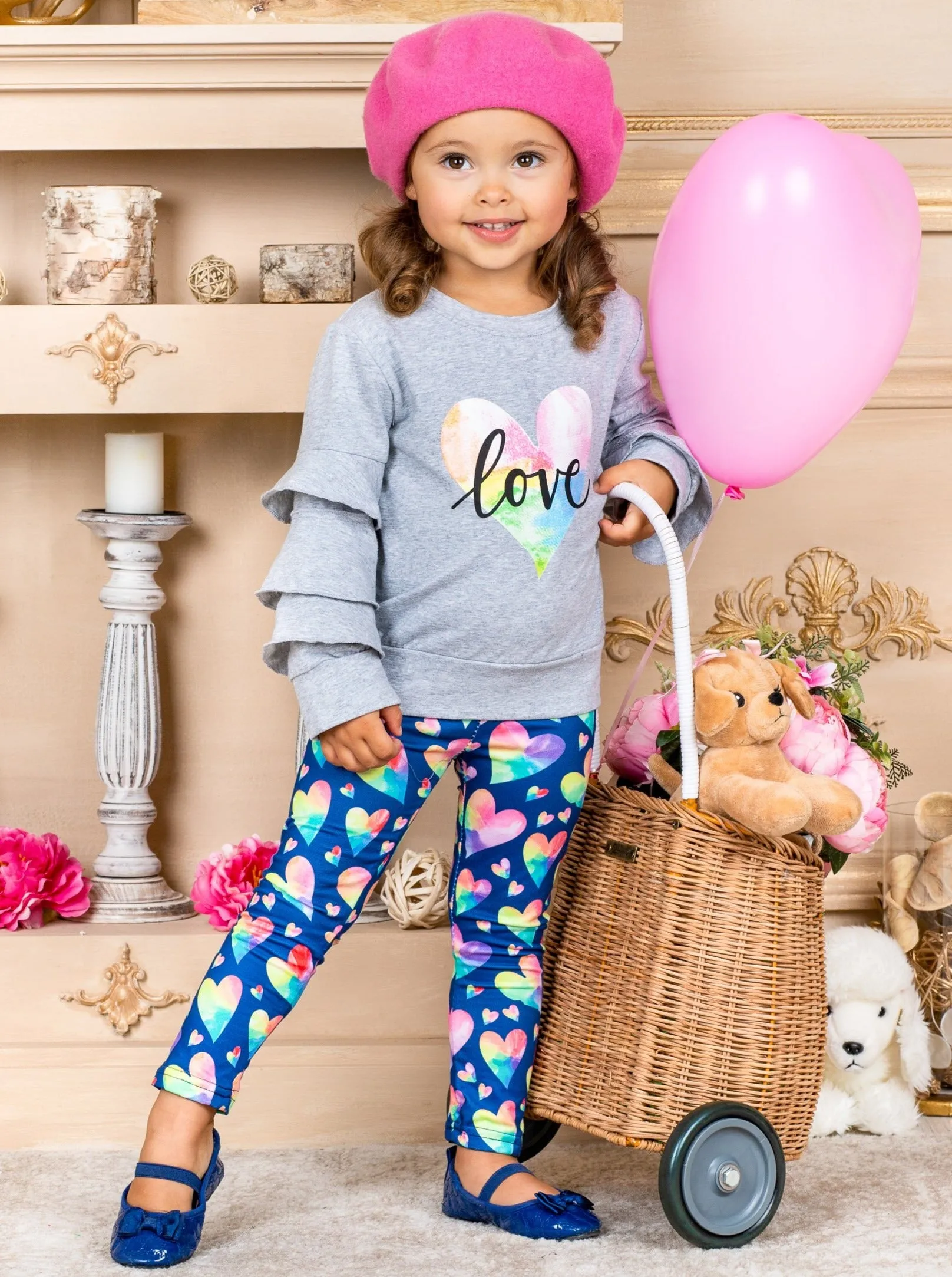 Colorful Love Legging and Top Set